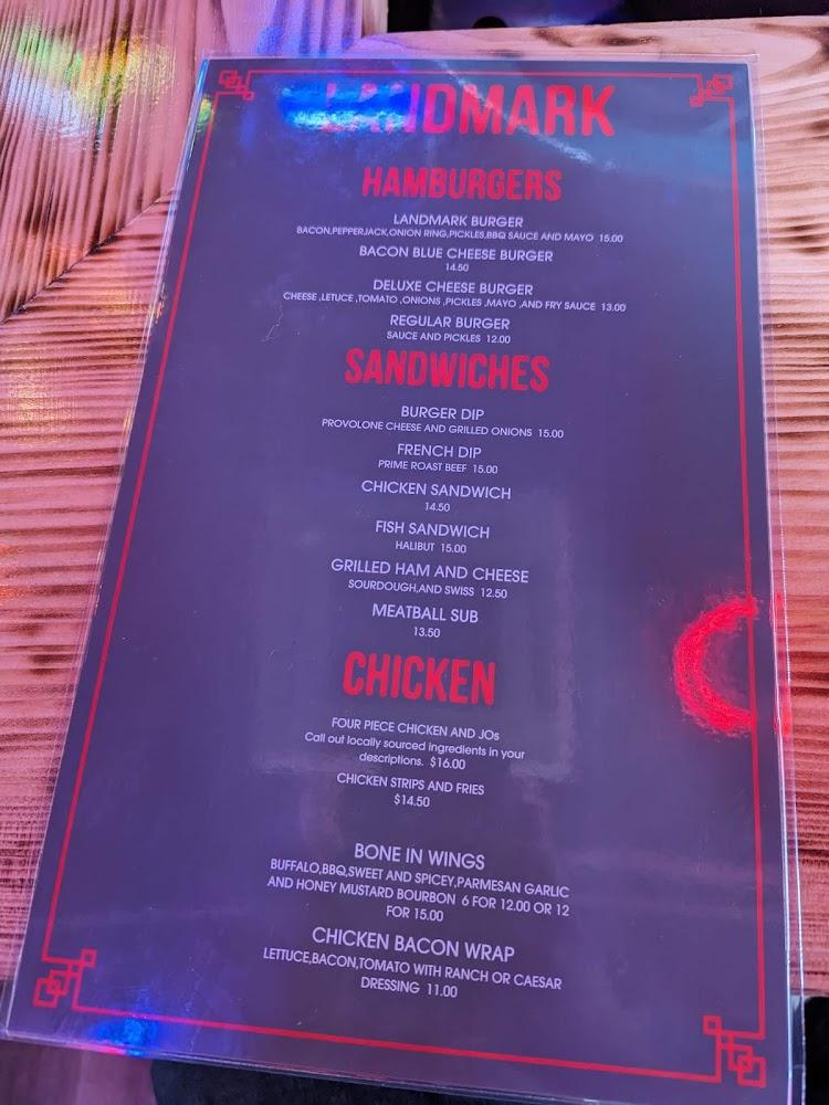 Landmark Tavern Landmark Burger